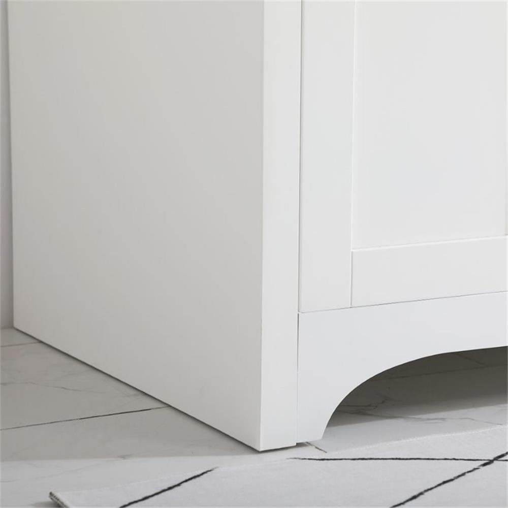 Elegant Decor Moore 48″ Single Quartz Top Bathroom Vanity in White