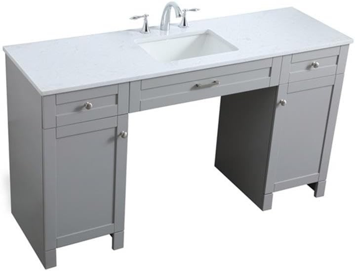 Elegant Lighting VF15032TK 32 inch Single Bathroom Vanity in Teak