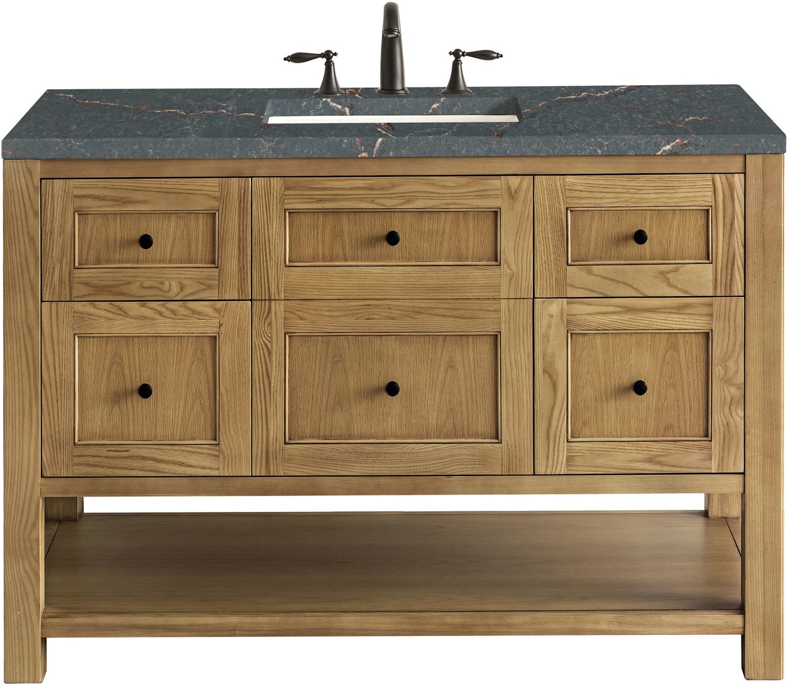 James Martin Vanities 330-V48-FPBL Breckenridge 48″ – Light Natural Oak