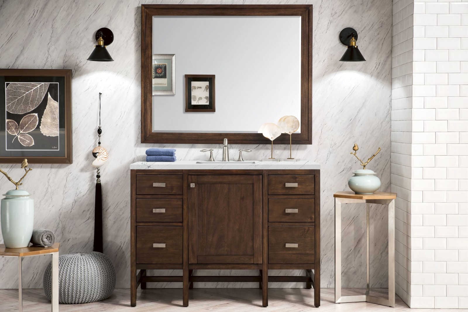 James Martin Vanities E444-V48-3ENC Addison 48″ – Mid Century Acacia