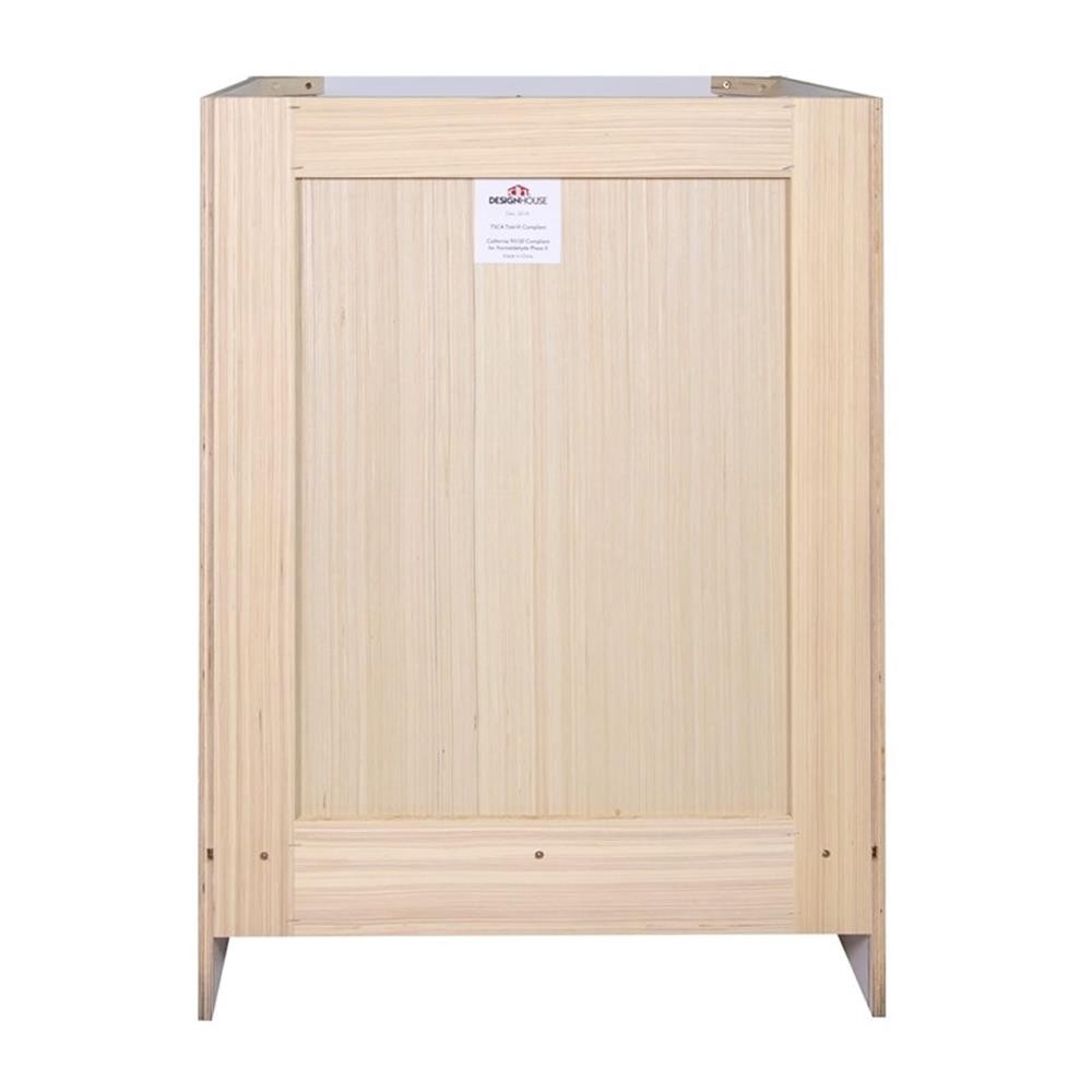 Bowery Hill 25″ Bathroom Vanity with Marble Top Assembled in White