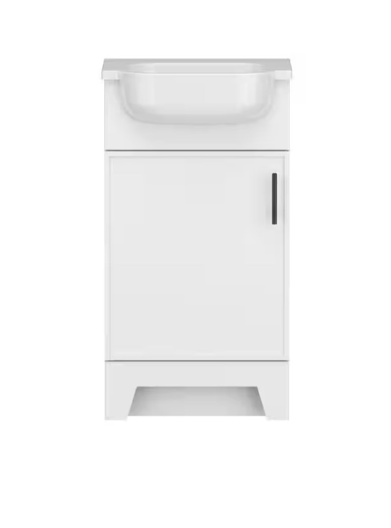 Burgess 18.5 in. W x 16.25 in. D x 35.5 in. H Single Sink Bath Vanity With Top