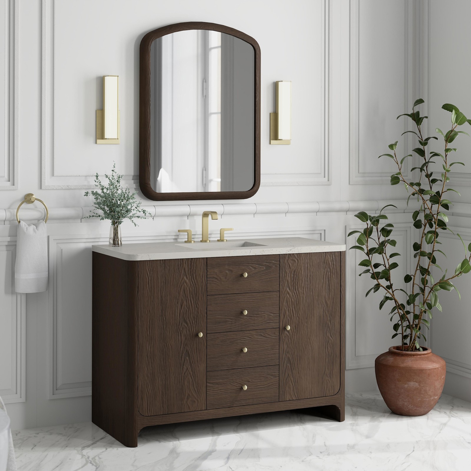 James Martin Vanities D125-V48-FSFR Gracyn 48″ – Coastal DriftWood