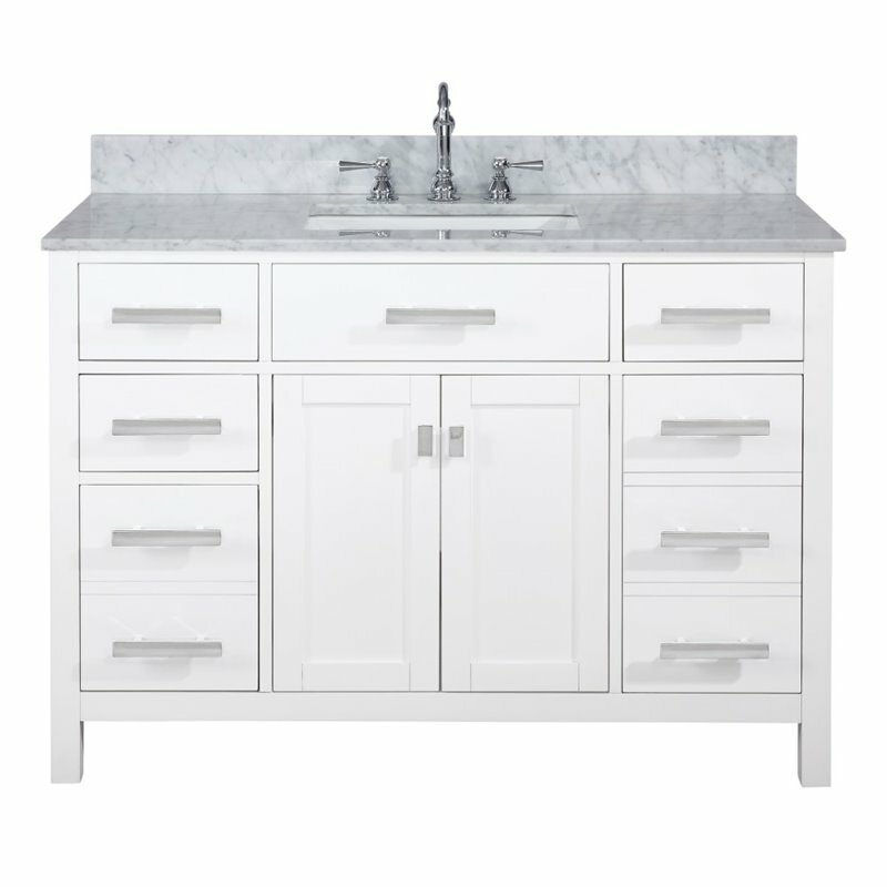 Maklaine 48″ Single Vanity in White