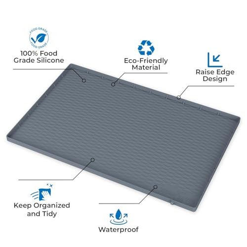 Waterproof Under Sink Mat – Silicone – 34″ x 22″ – Premium Quality