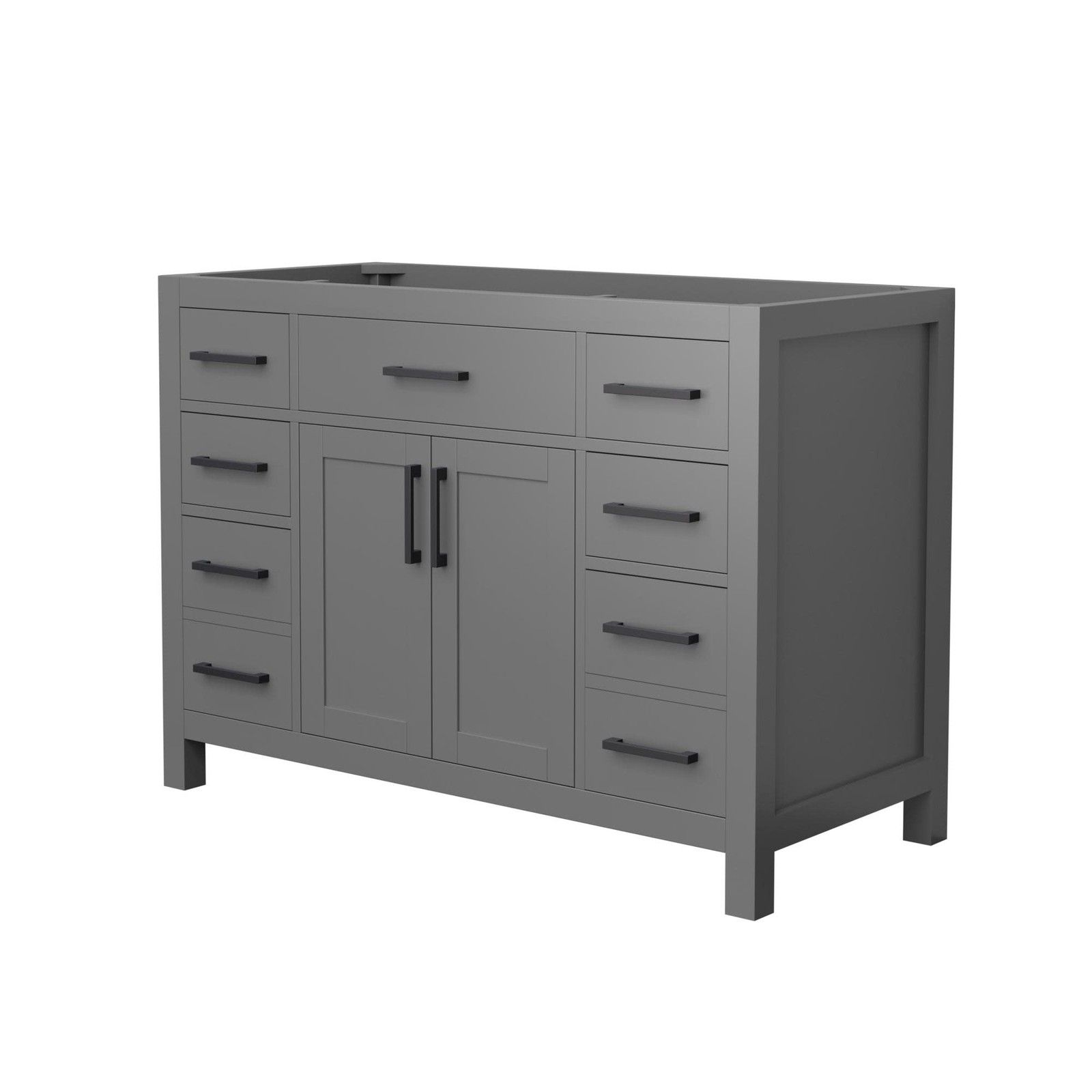 Wyndham Collection WCG242448S-CX-MXX Beckett 48″ Single – Dark Gray / Matte