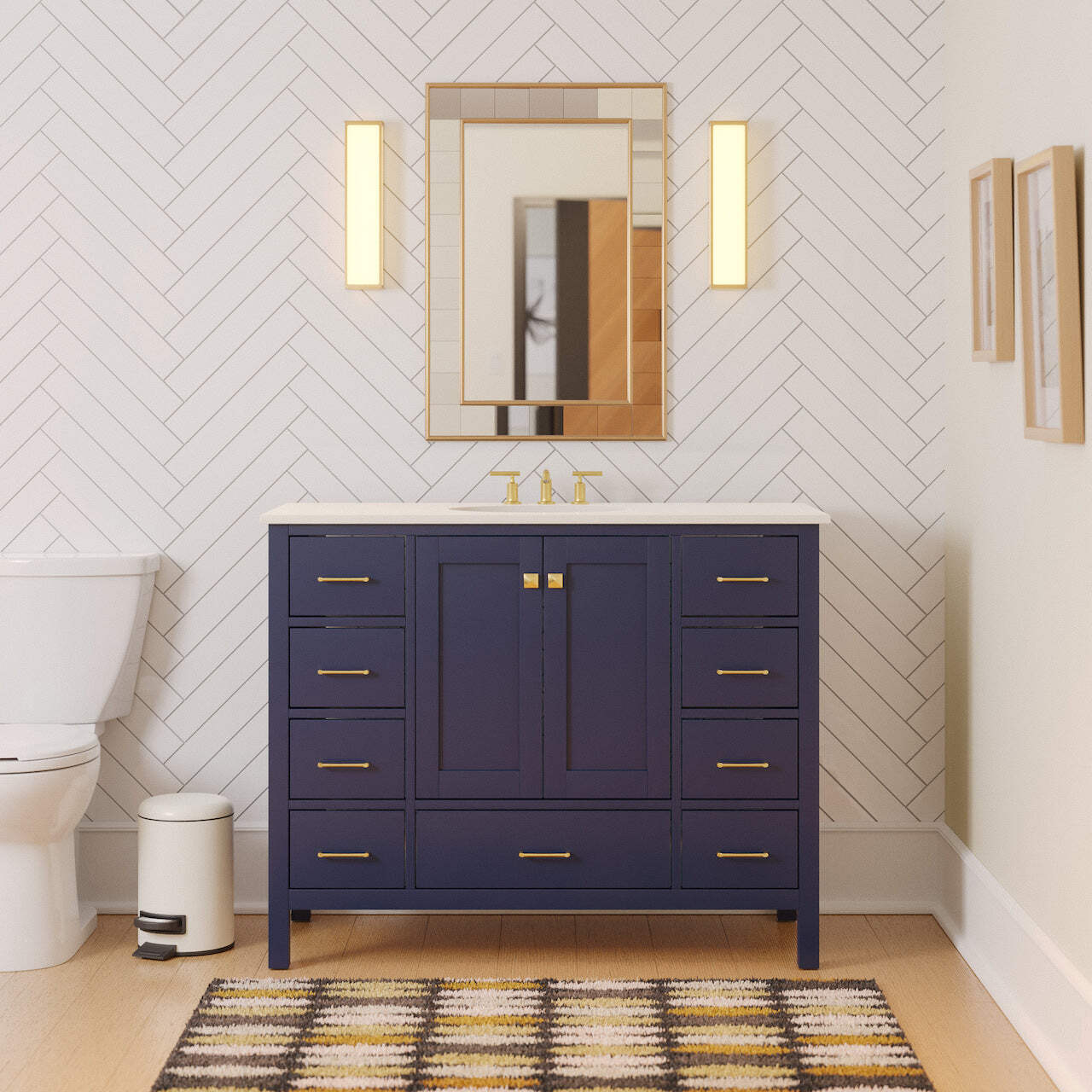 Horizon 48-inch Vanity with Engineered White Top