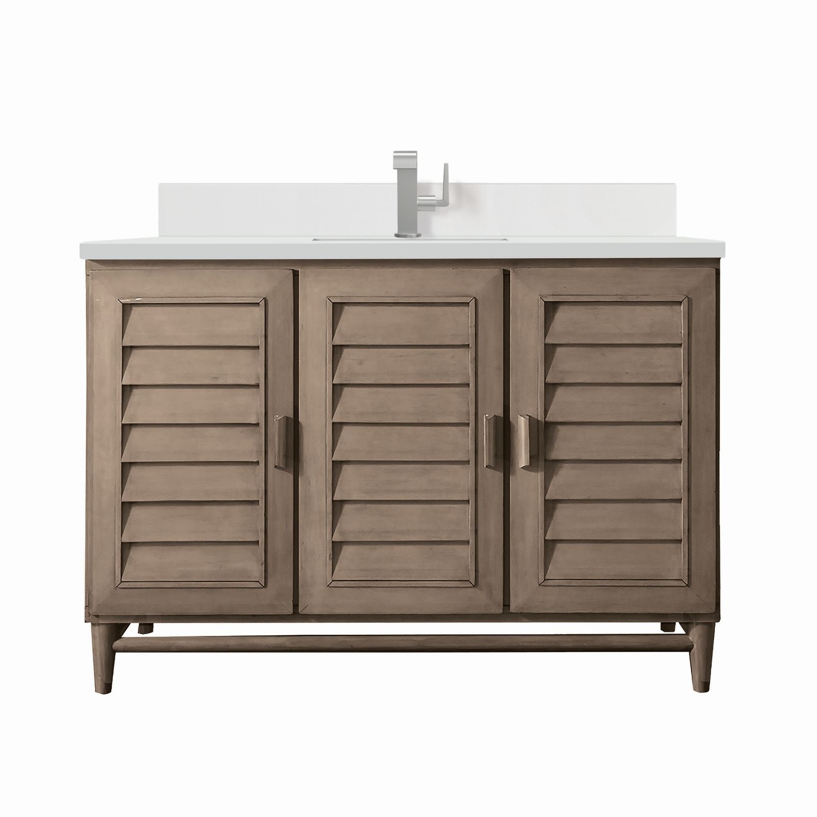 James Martin Vanities 620-V48-1WZ Portland 48″ Single Basin Wood – Wood