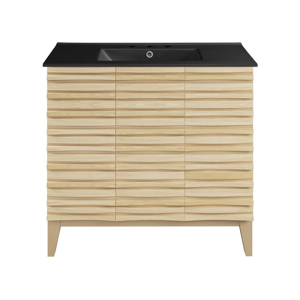 Swiss Madison SM-BV471-3MB Cascade 36″ – Natural Oak / Matte Black