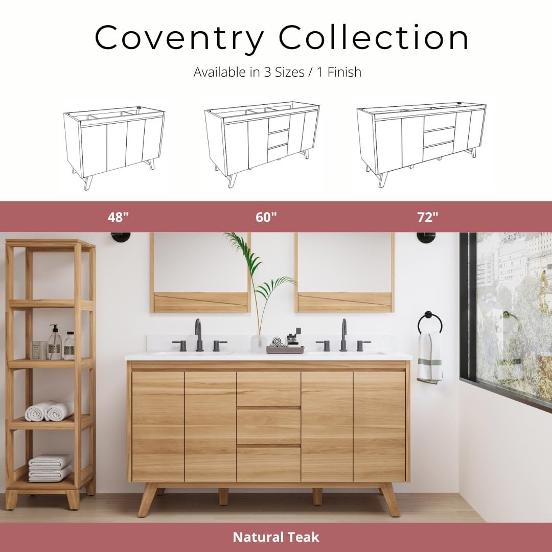 Avanity COVENTRY-VS61-E Coventry 60″ Free Standing Vanity Setanity Set*NEW*
