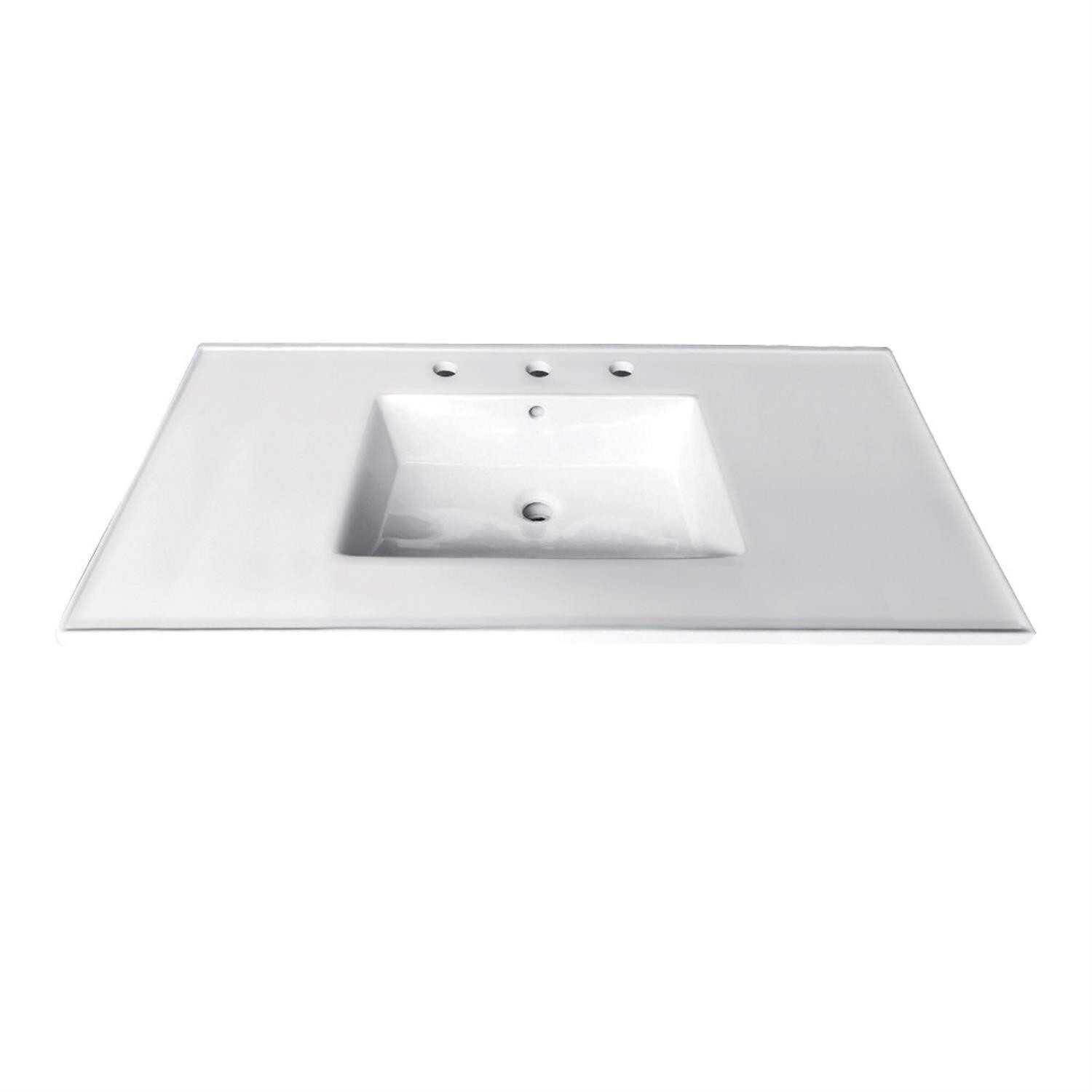 Kingston Brass VSP3722B8 Fauceture 37″ x 22″ Steel Console sink brushed nickel