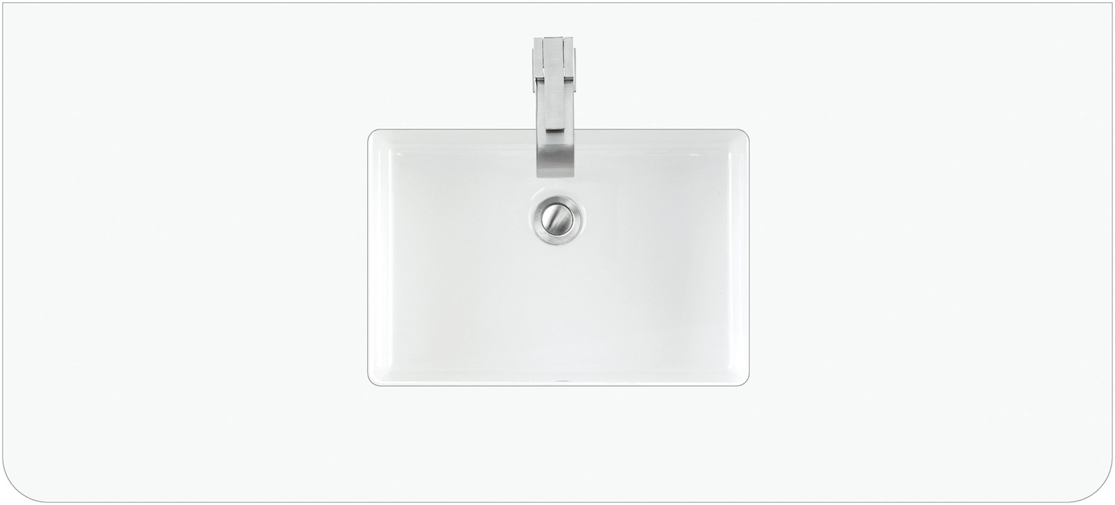 James Martin Vanities 060-S48RC 48″ Stone Composite Vanity Top – White Zeus