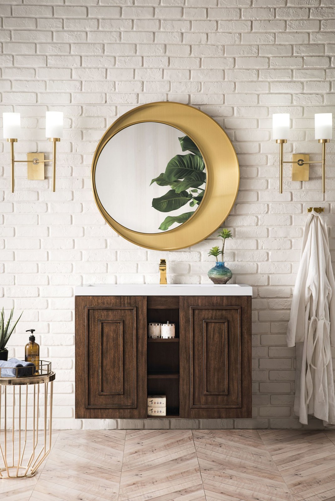 James Martin Vanities E110V39.5WG Alicante 40″ Wall Mounted – Mid Century Acacia