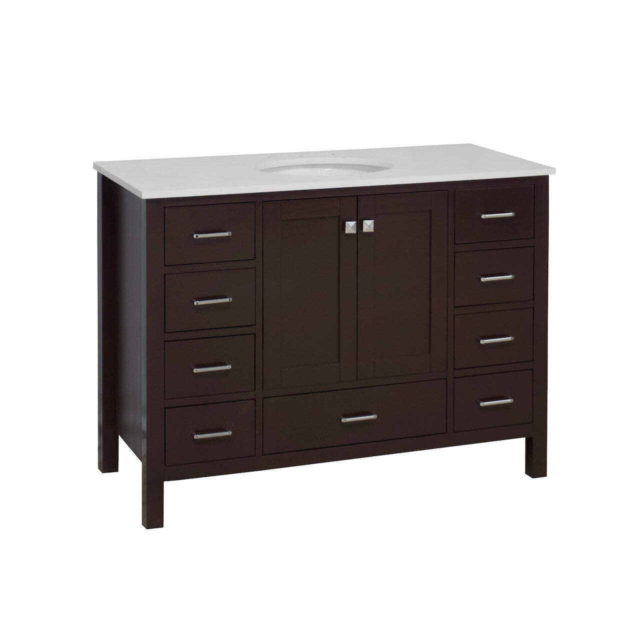 Horizon 48-inch Vanity with Engineered White Top