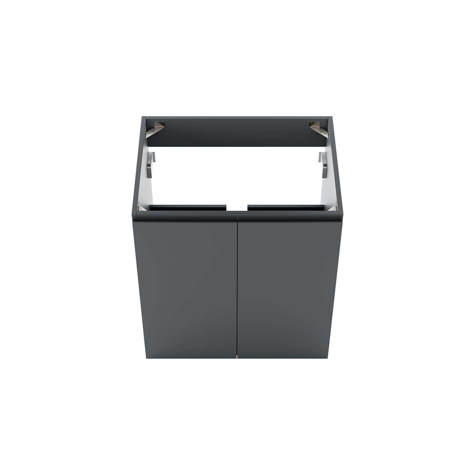 Modway Vitality 24″ Wall-Mount Bathroom Vanity in Gray