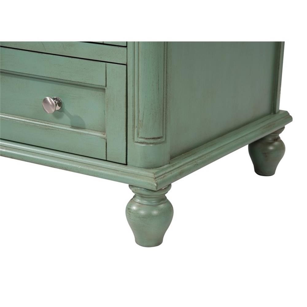 Elegant Decor Rhodes 30″ Wood Single Bathroom Vanity in Vintage Mint Green