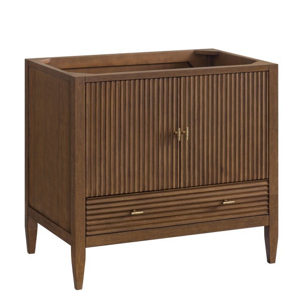 36″ James Martin Myrrin 485-V36-WLT-3CSP Vanity Cabinet Charcoal Soapstone Top