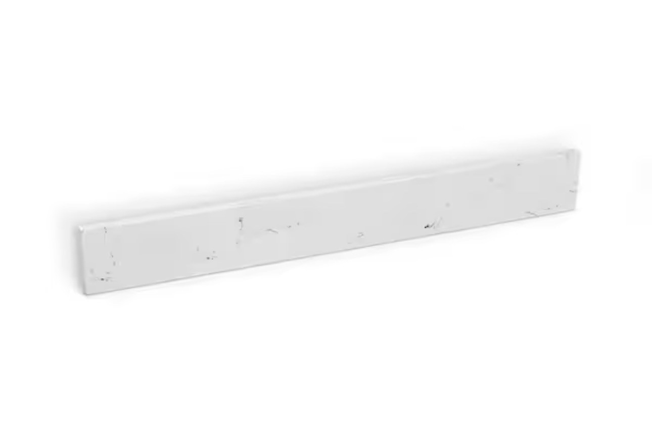 YASINU – 30 in. W x 4 in. H Cultured Marble Bathroom Vanity Top Backsplash WHITE