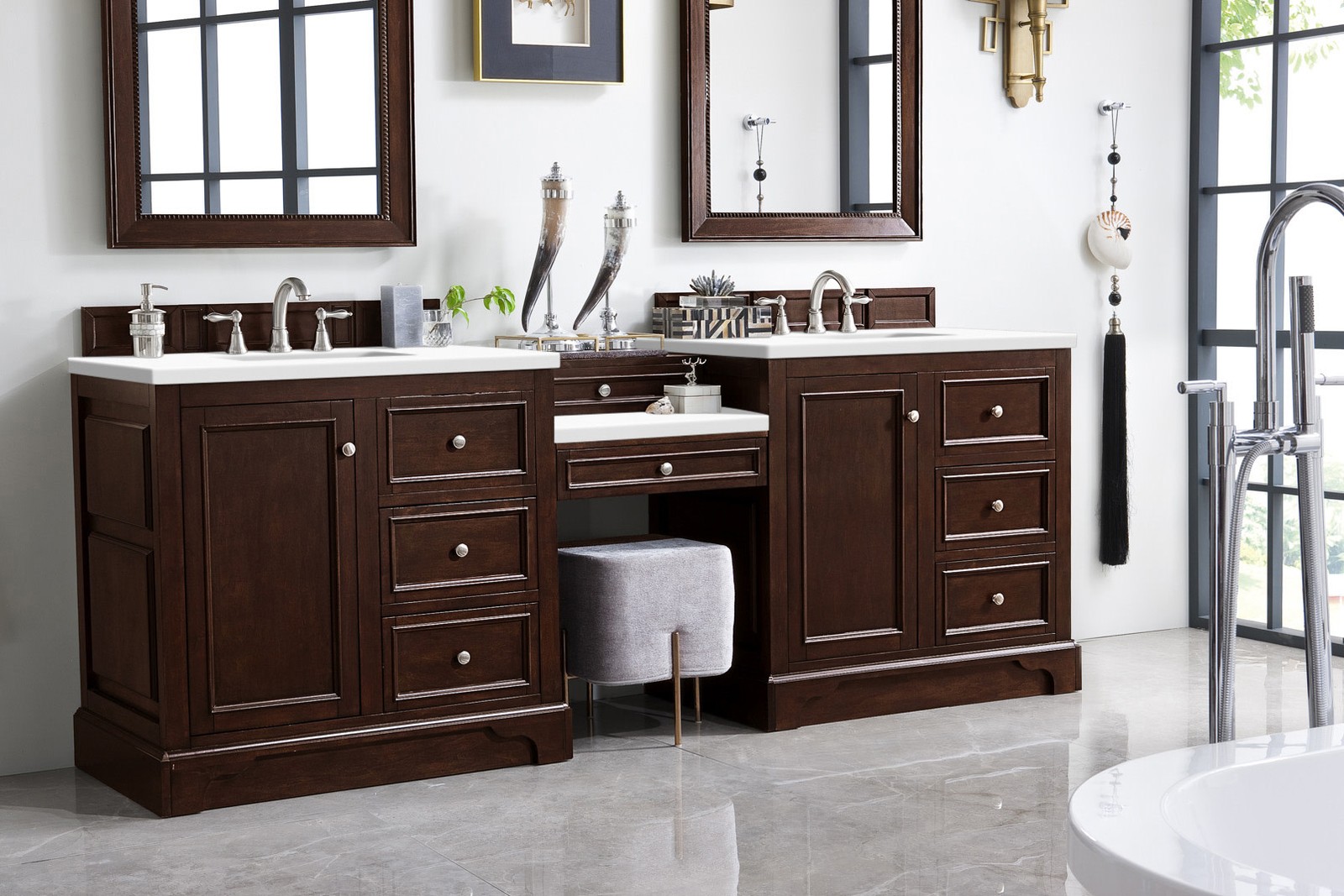 James Martin Vanities 825-V94-DU-WZ De Soto 94 96″ – White