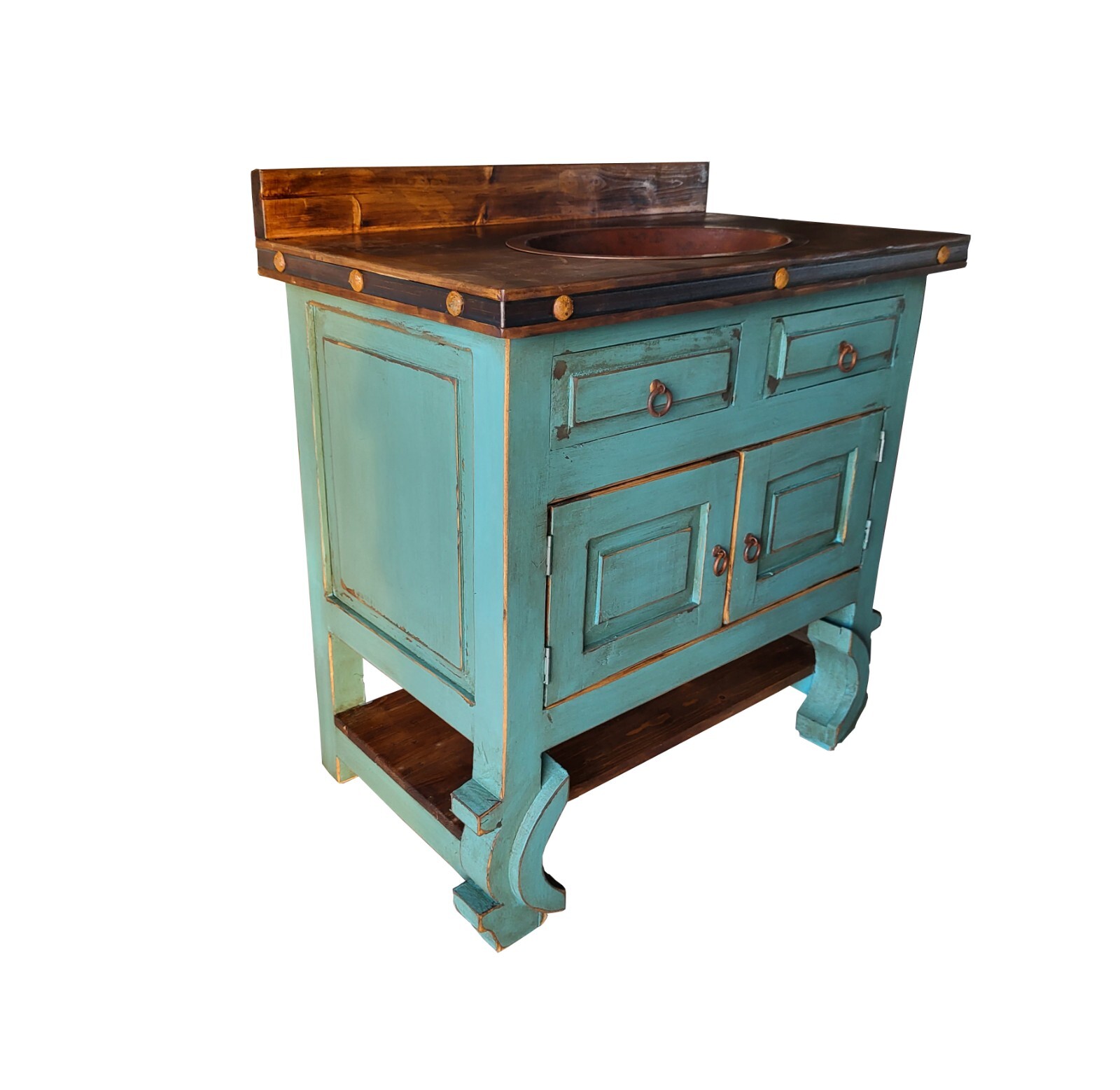 Delano Turquoise Bathroom Vanity With Sink