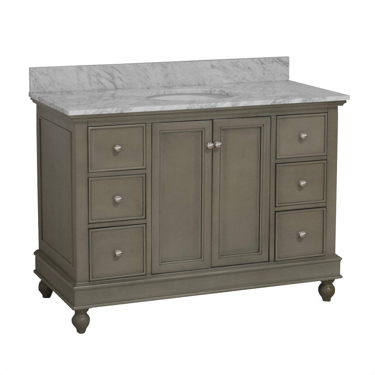 Bella 48-inch Vanity with Carrara Marble Top