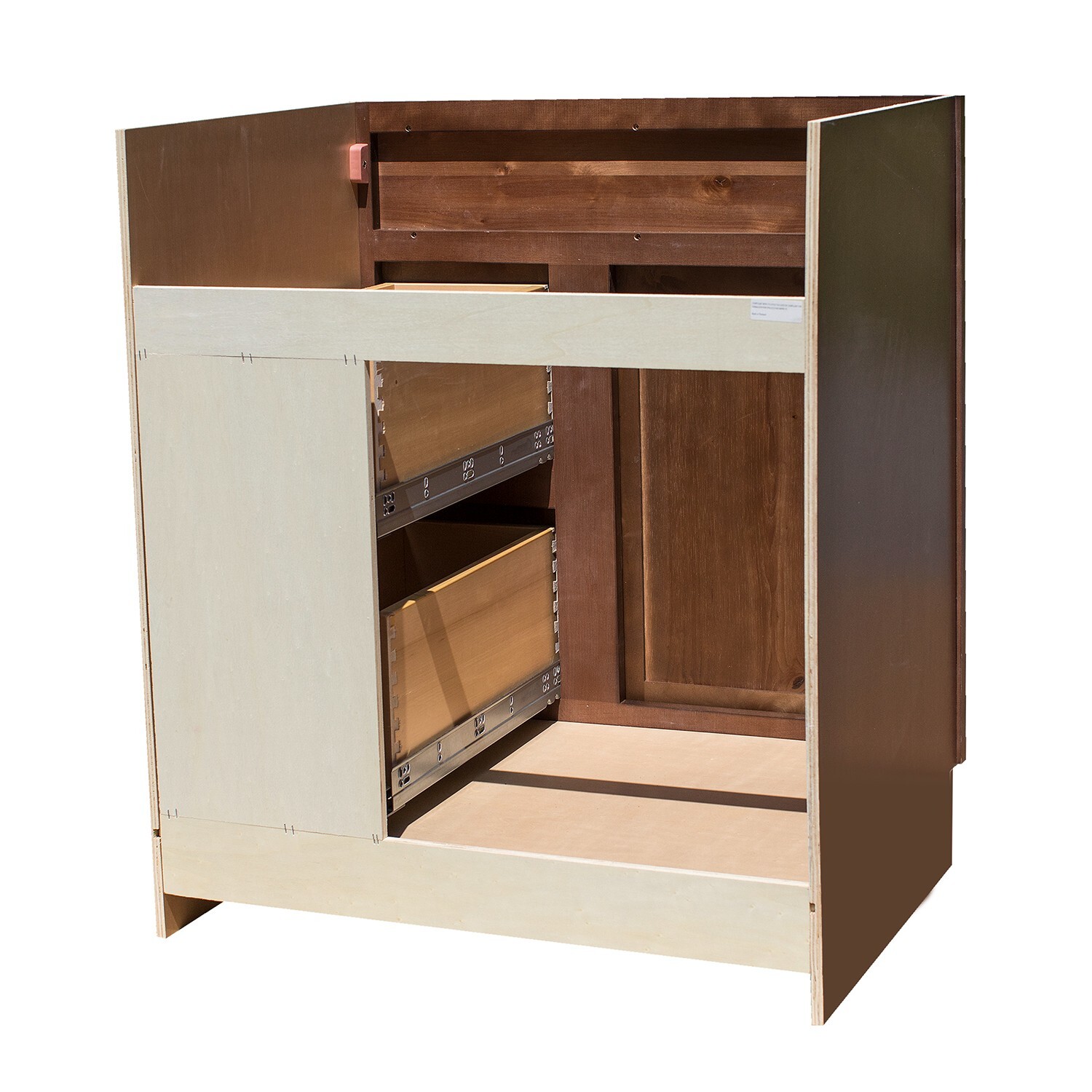 Rustic Walnut Shaker Style 30″ x 21″ vanity cabinet