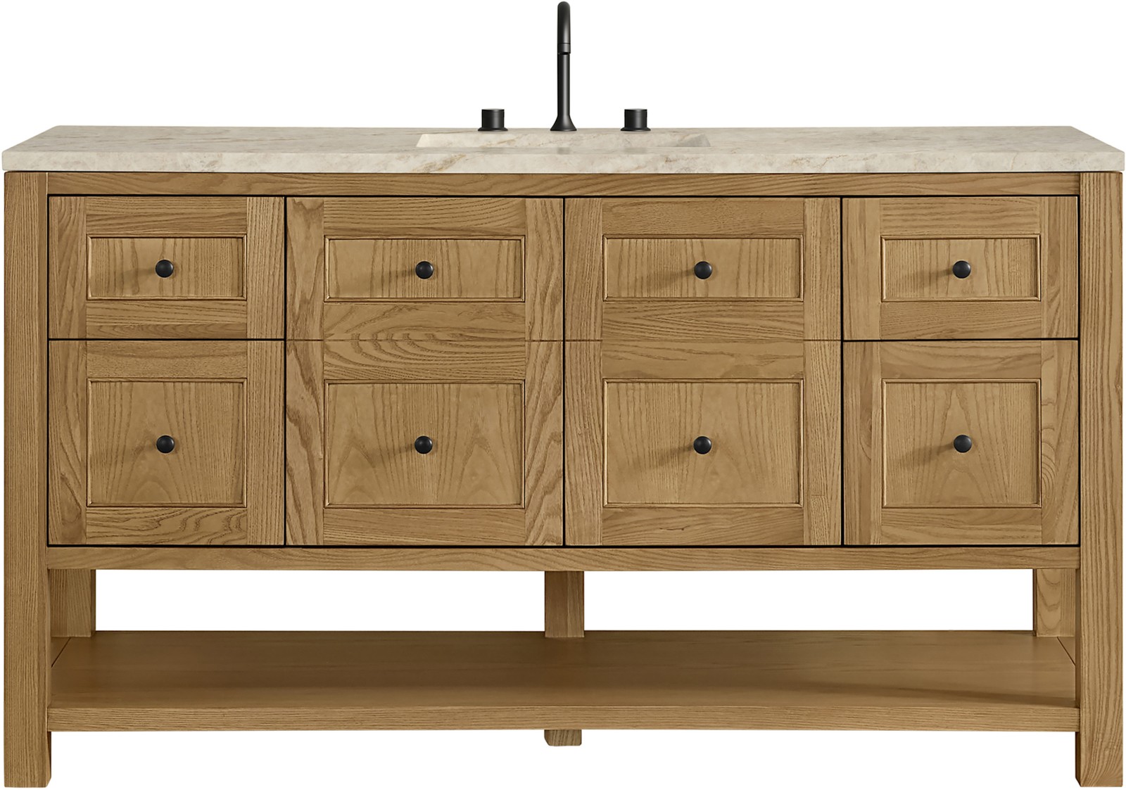 James Martin Vanities 330-V60S-3TJR Breckenridge 60″ – Light Natural Oak