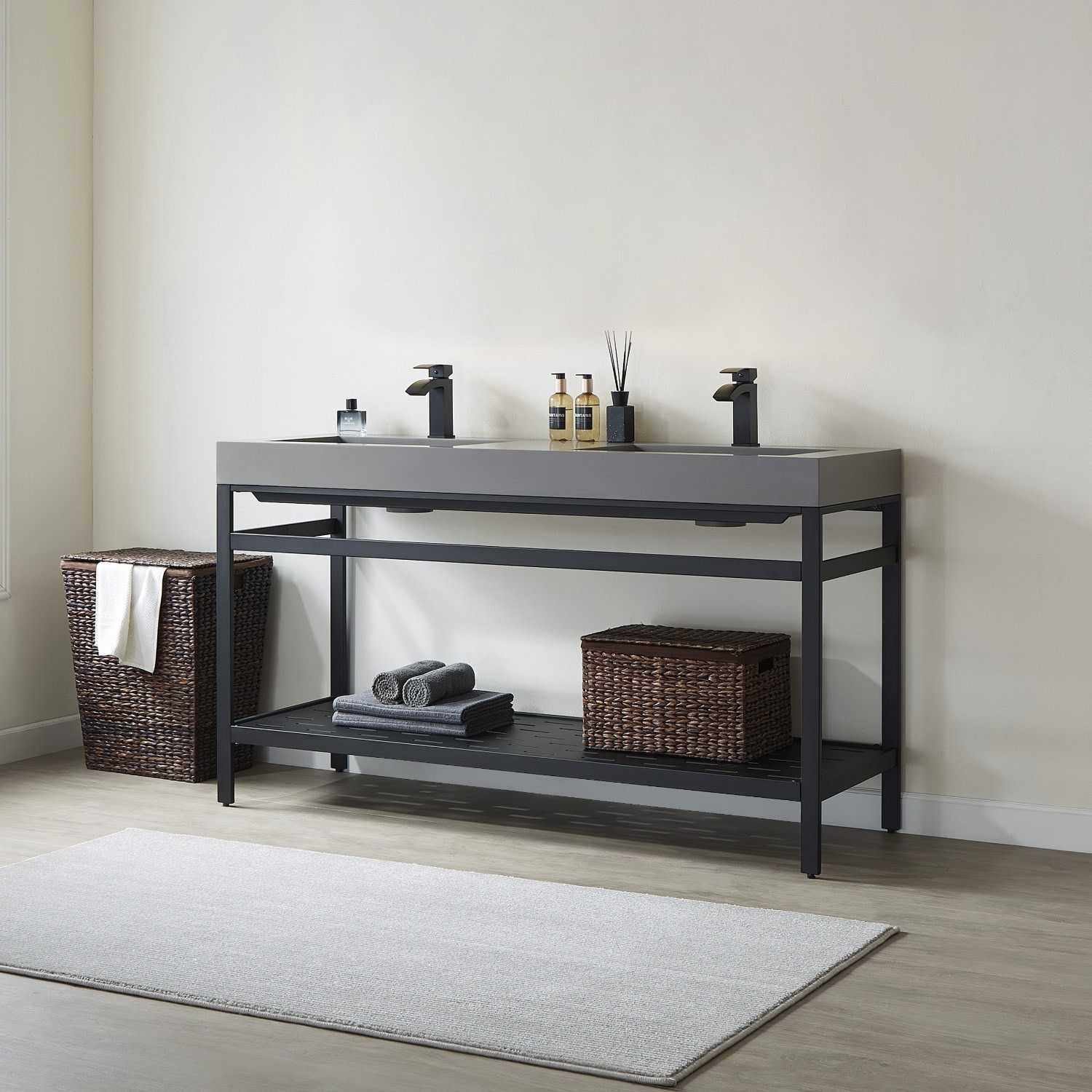 Miseno MV702860M-NM Ablitas 60″ – Brushed Gold / White