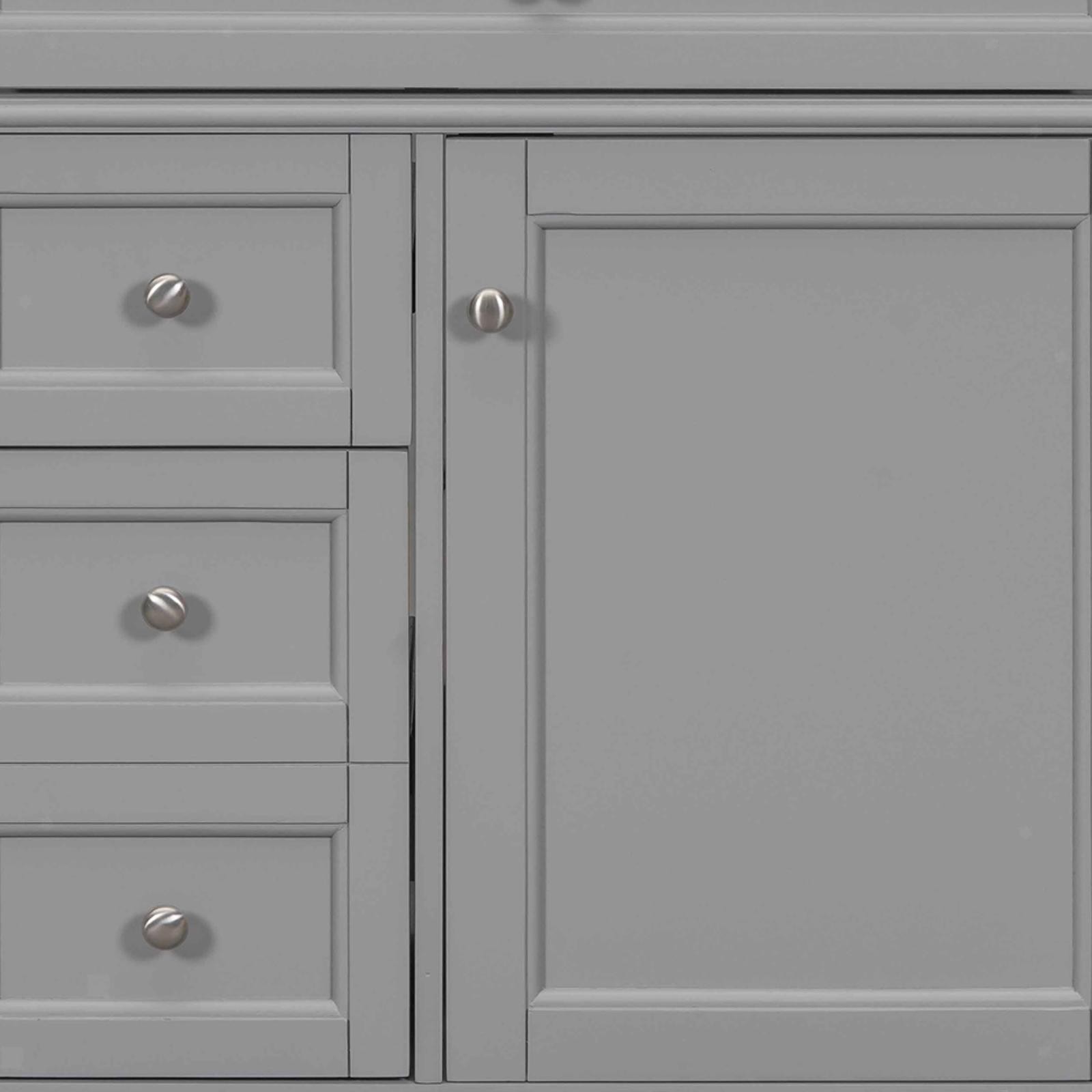 30” Bathroom Vanity Without Top Sink, Modern Bathroom Storage Cabinet with 2