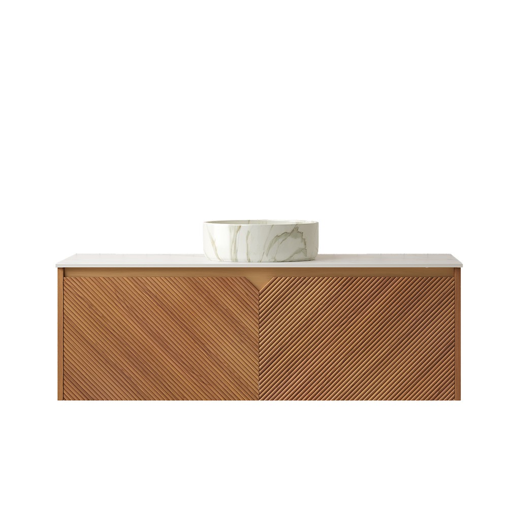 48″ Wall Mounted Bathroom Vanity w/Basin Sink,Floating Vanity Cabinet 2 Doors