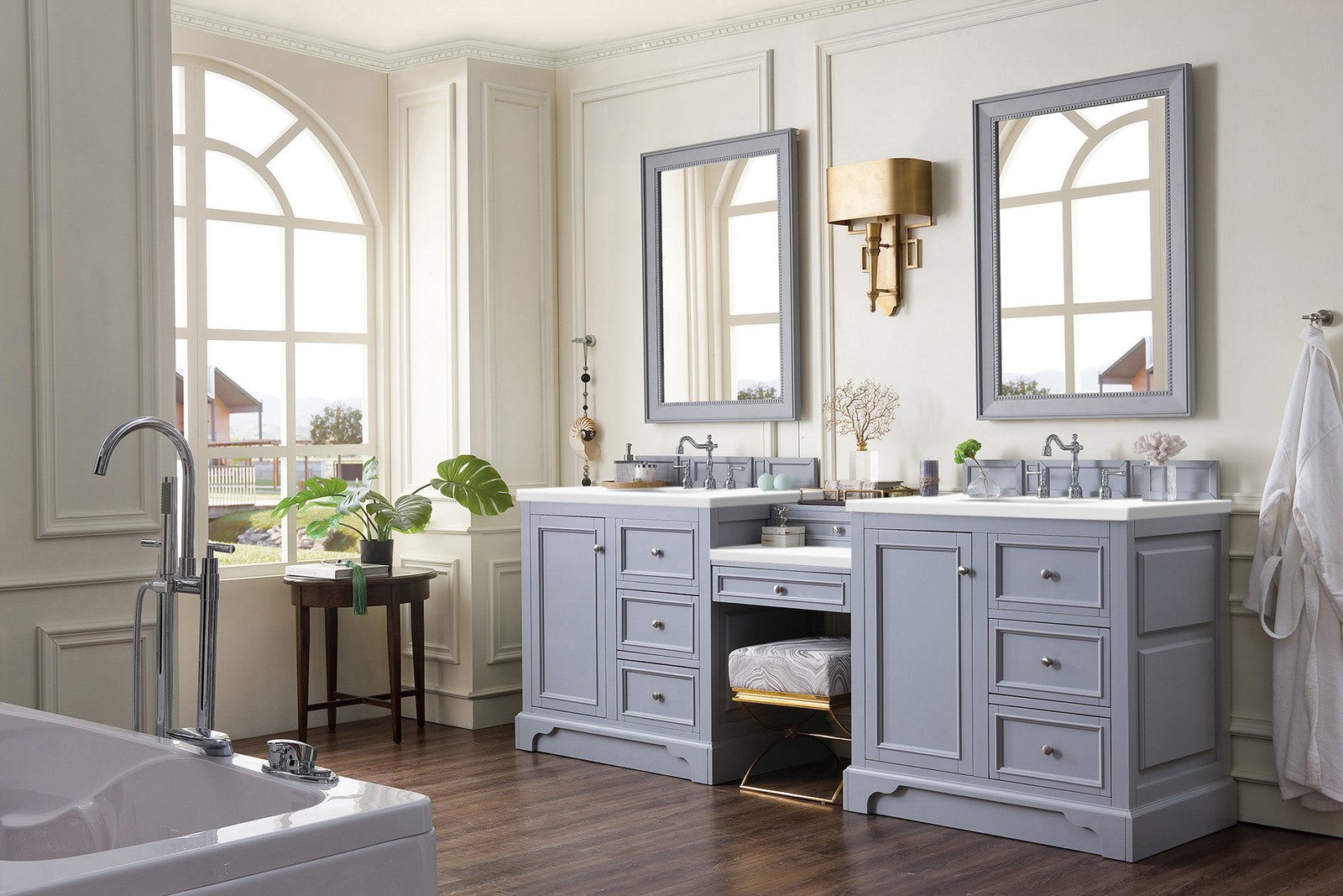 James Martin Vanities 825-V94-DU-WZ De Soto 94 96″ – White