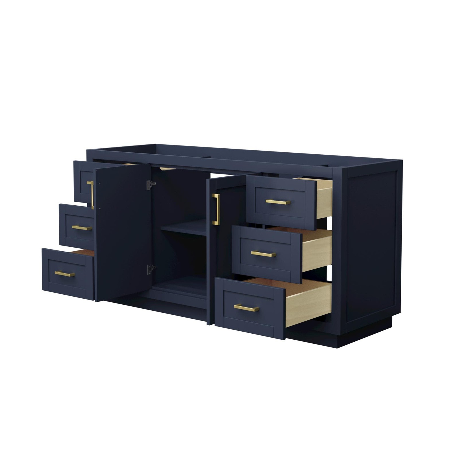 Wyndham Collection WCF2929-66S-CX-MXX Miranda 66″ Single – Green / Brushed Gold