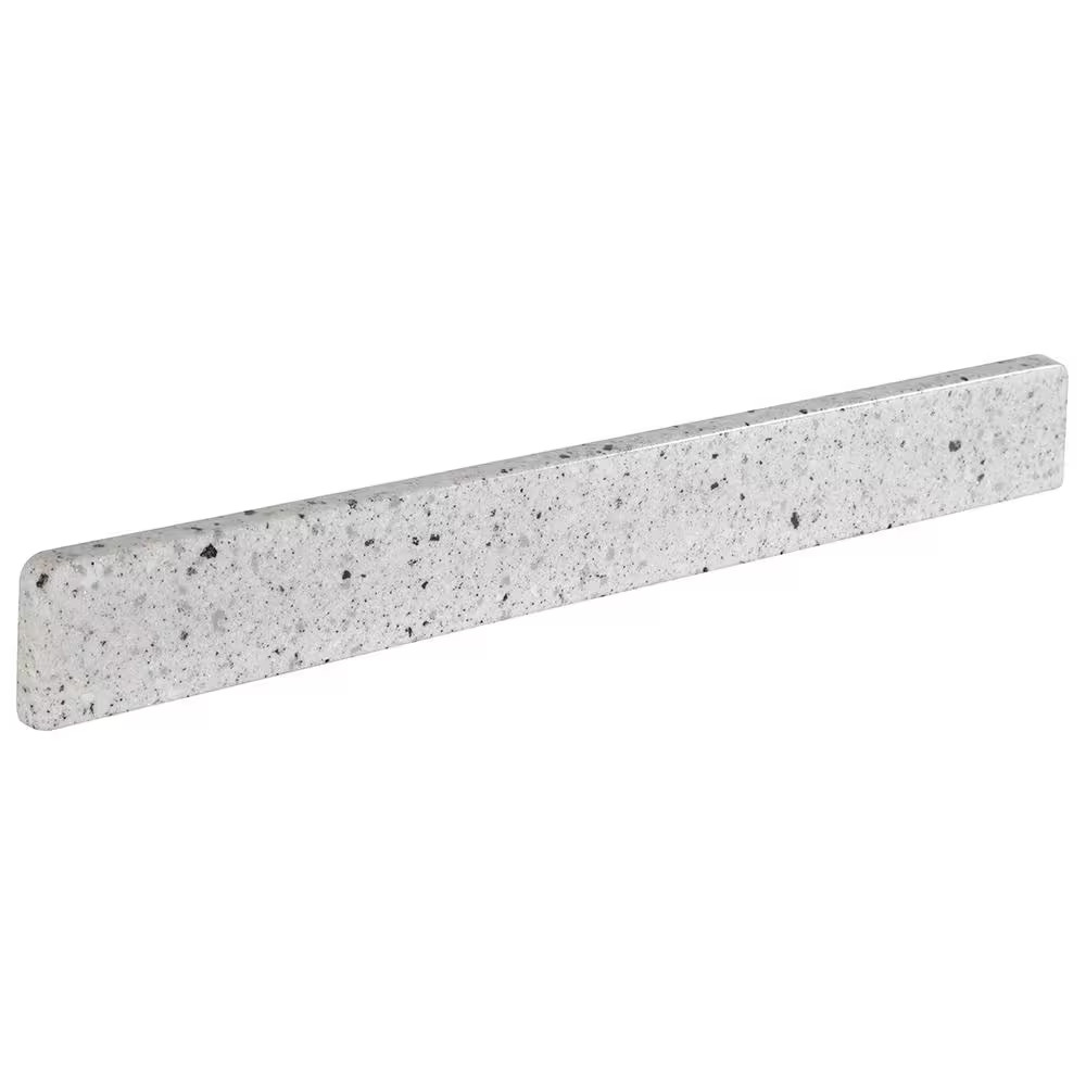Glacier Bay Cultured Marble Vanity Sidesplash in Silver Ash For Wall 17 In. W