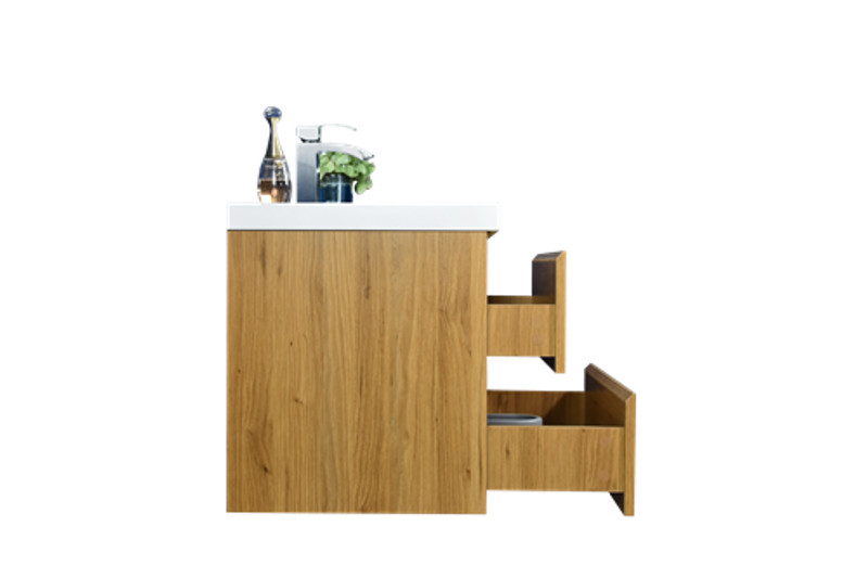 BOHEMIA LINA 42″ WALL MOUNTED BATH VANITY WITH REINFORCED ACRYLIC SINK MOB42