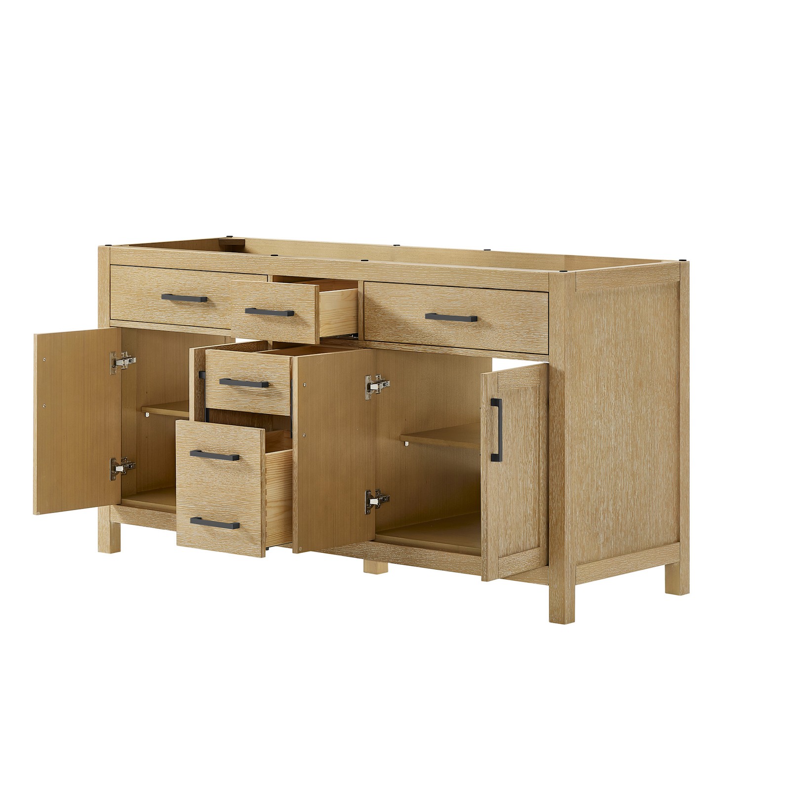 Wyndham Collection WCG242466D-CX-MXX Beckett 65″ Double – White / Brushed Gold