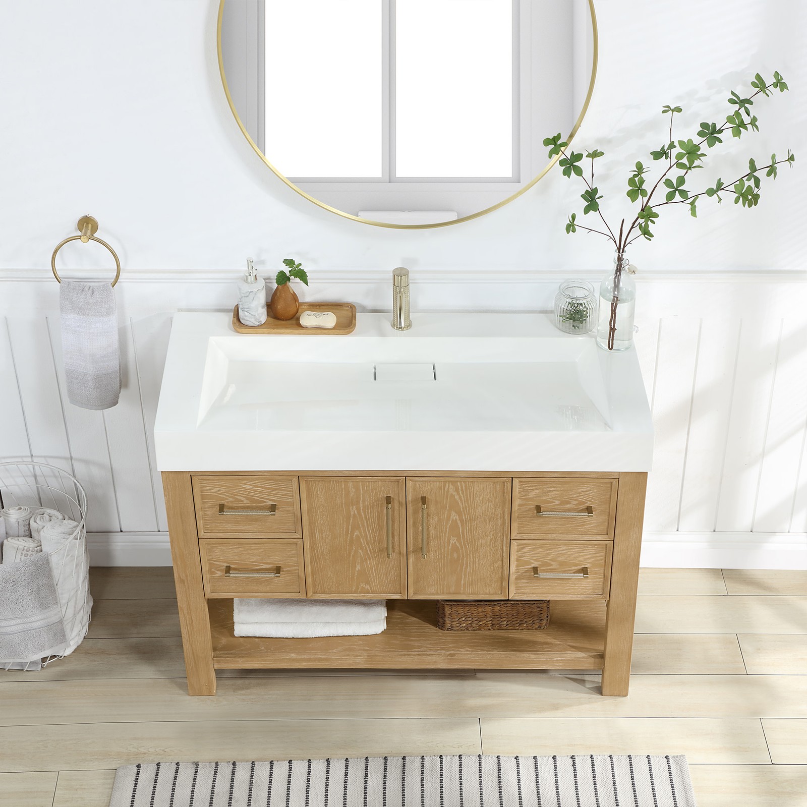 Miseno MV-NM-VERA48-WHT Vera 48″ – Washed Ash Grey