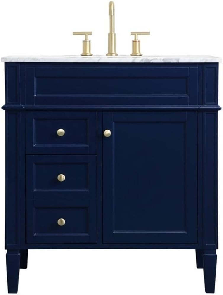 Elegant Lighting – VF12532BL – 32 Inch Single Bathroom Vanity in Blue