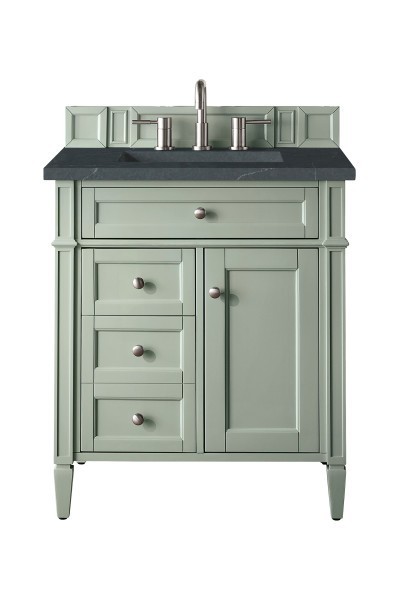 30″ James Martin Brittany 650-V30-SGR-3CSP Vanity Cabinet Charcoal Soapstone Top