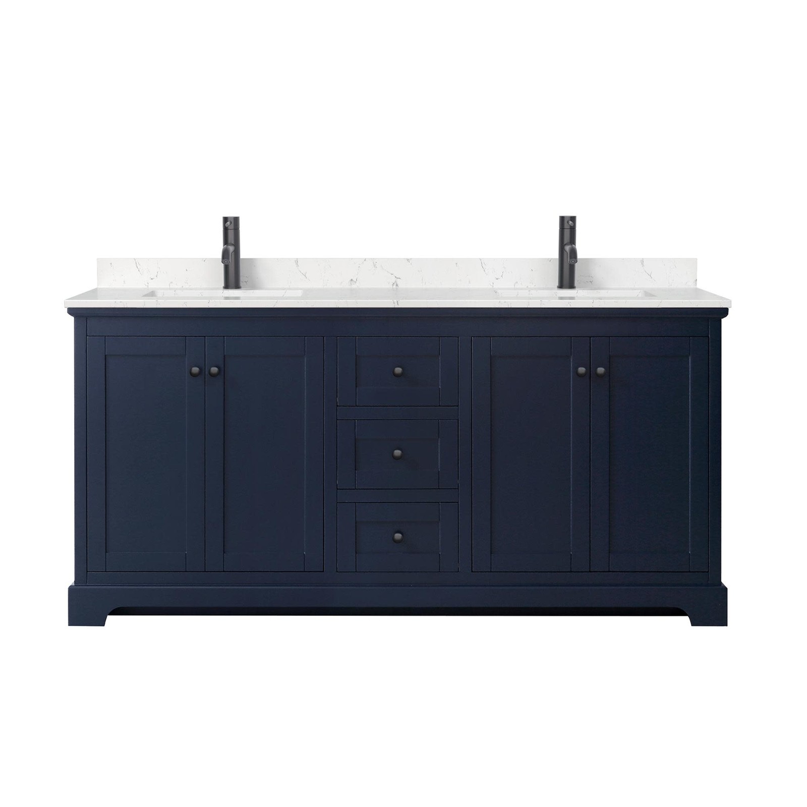 Wyndham Collection WCV232372D-VCA-MXX Avery 72″ – White / Carrara Cultured