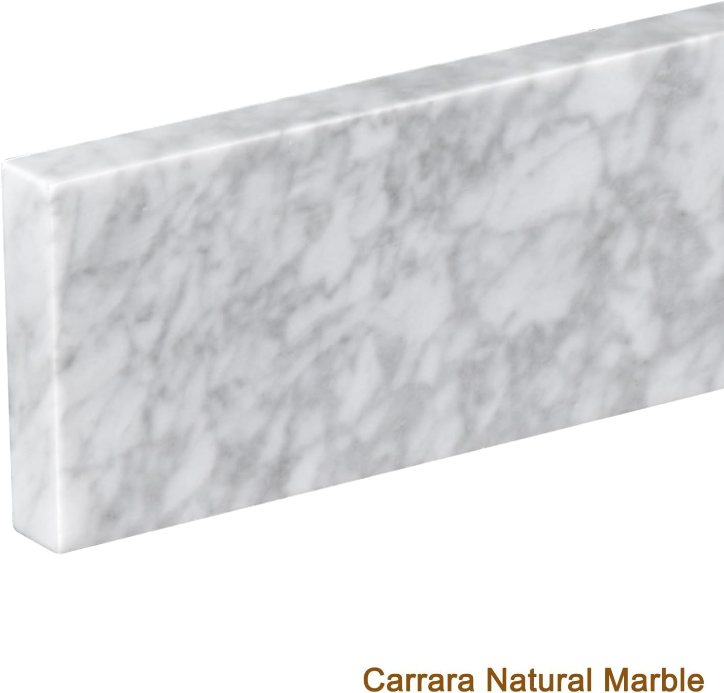 21″ Carrara Marble Side Splash for Bathroom Vanity Sink – Universal Fit