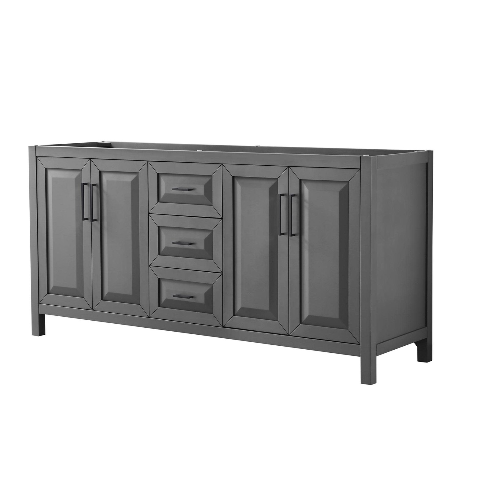 Wyndham Collection WCV252572DCXSXXMXX Daria 71″ Double – Dark Gray / Matte Black
