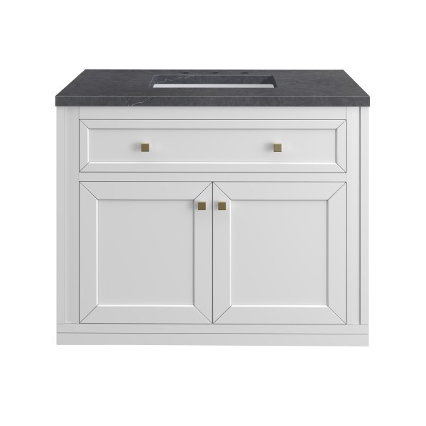 36″ James Martin Chicago 503-V36-GW-3CSP Vanity Cabinet Charcoal Soapstone Top