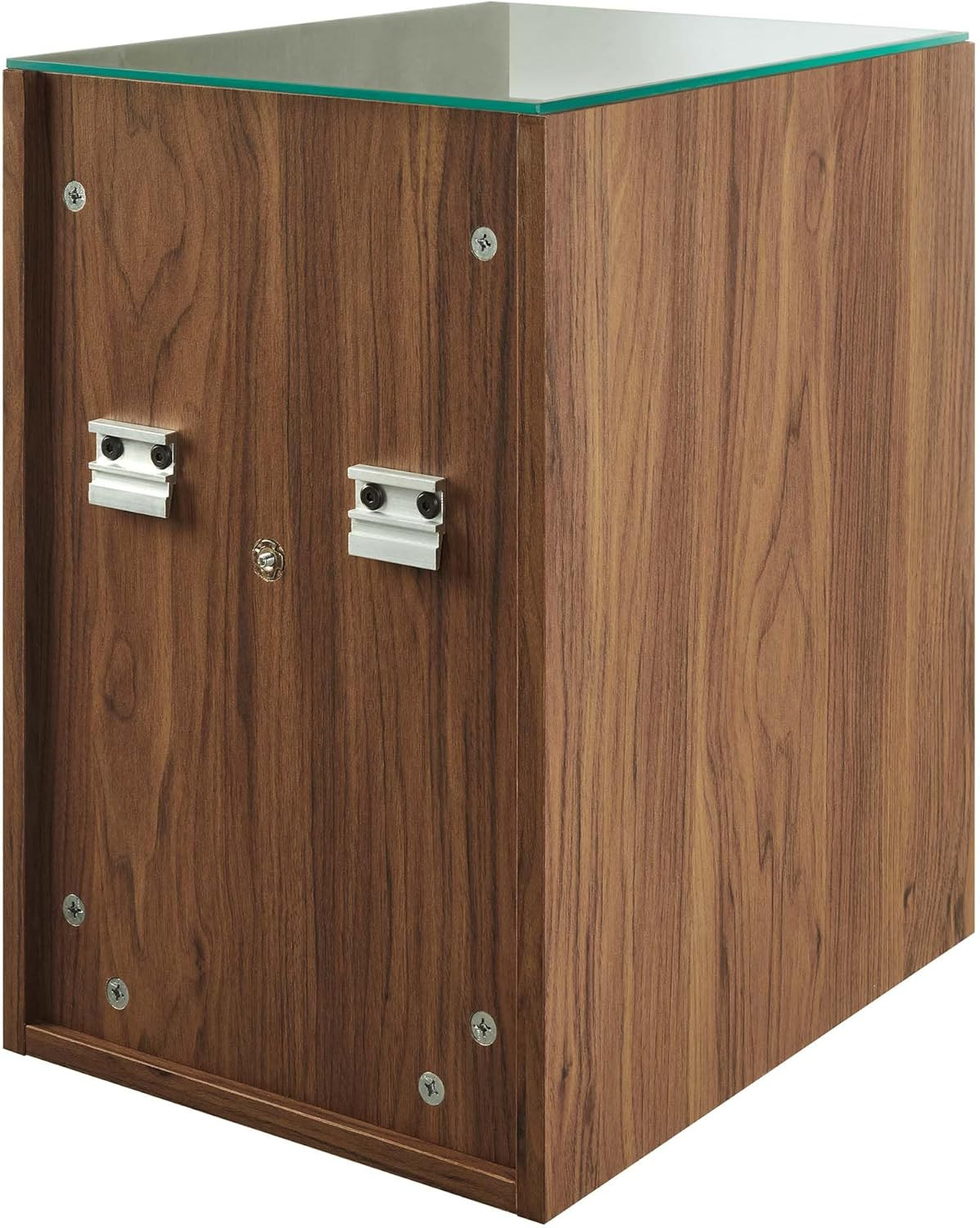 62″ Mid-Century Modern Floating Bathroom Vanity with Double Sink in Walnut Black