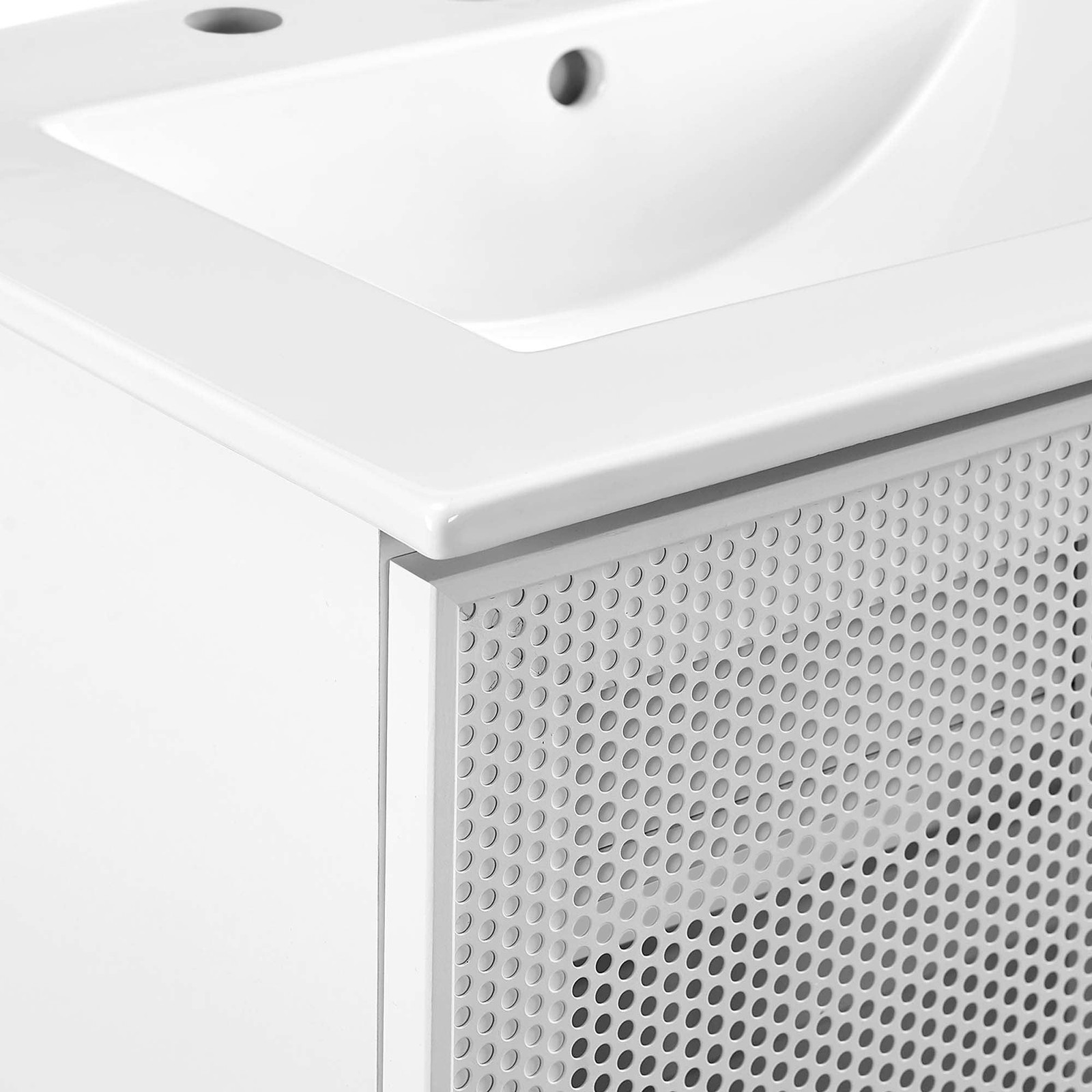 Calla 24″ Perforated Metal Bathroom Vanity