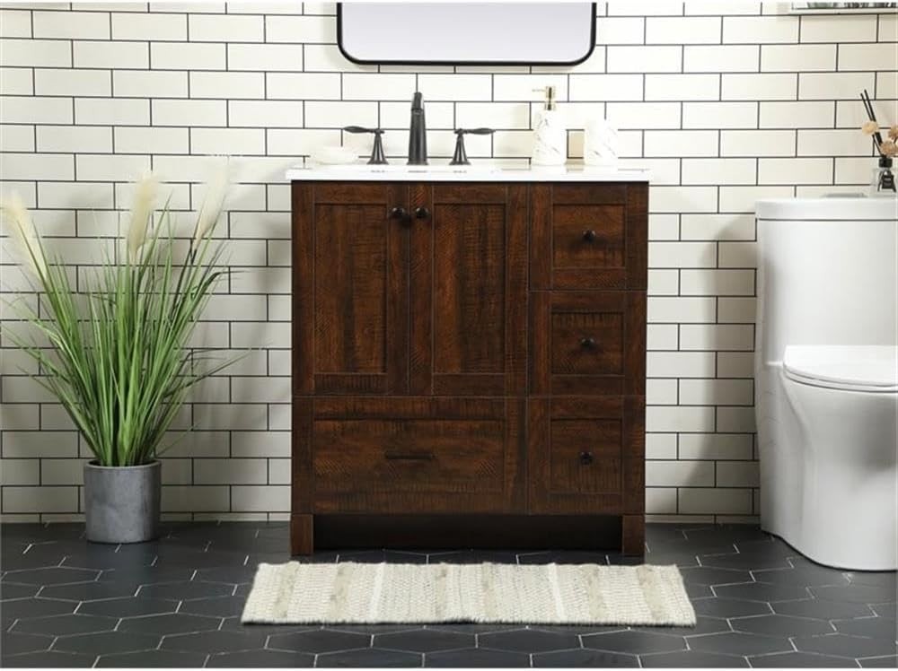 Elegant Kitchen and Bath – VF2832EX – 32 Inch Single Bathroom Vanity in Expresso