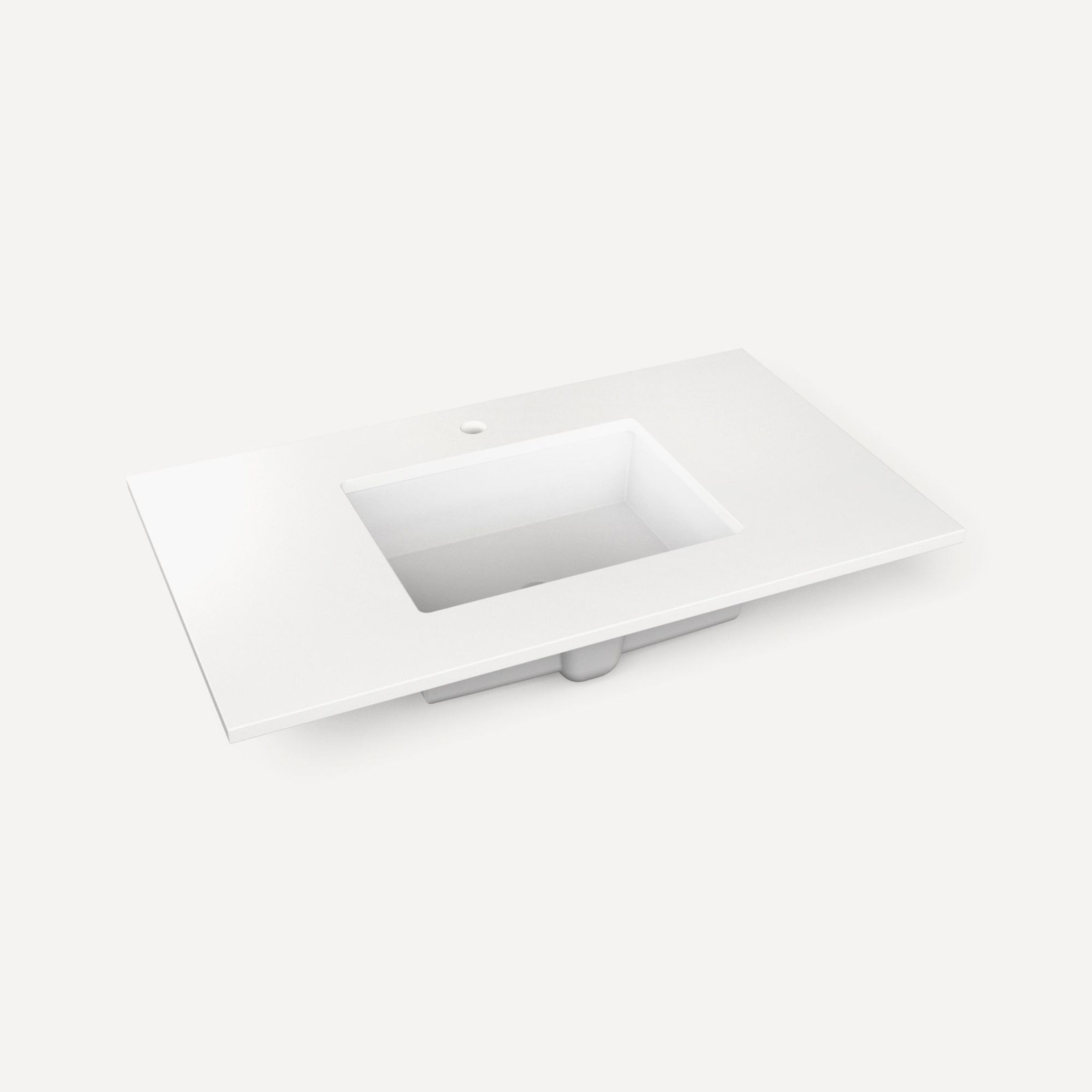 Robern TB37UCO-1 37″ Quartz Vanity Top for 1 Hole Faucet – Quartz White