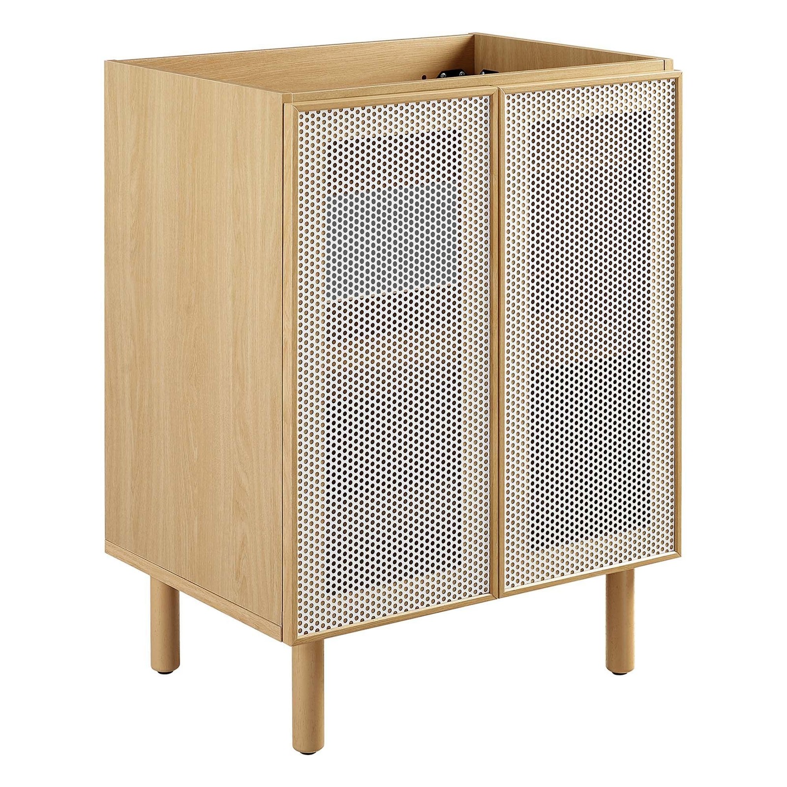 Calla 24″ Perforated Metal Bathroom Vanity Cabinet (Sink Basin Not Included)