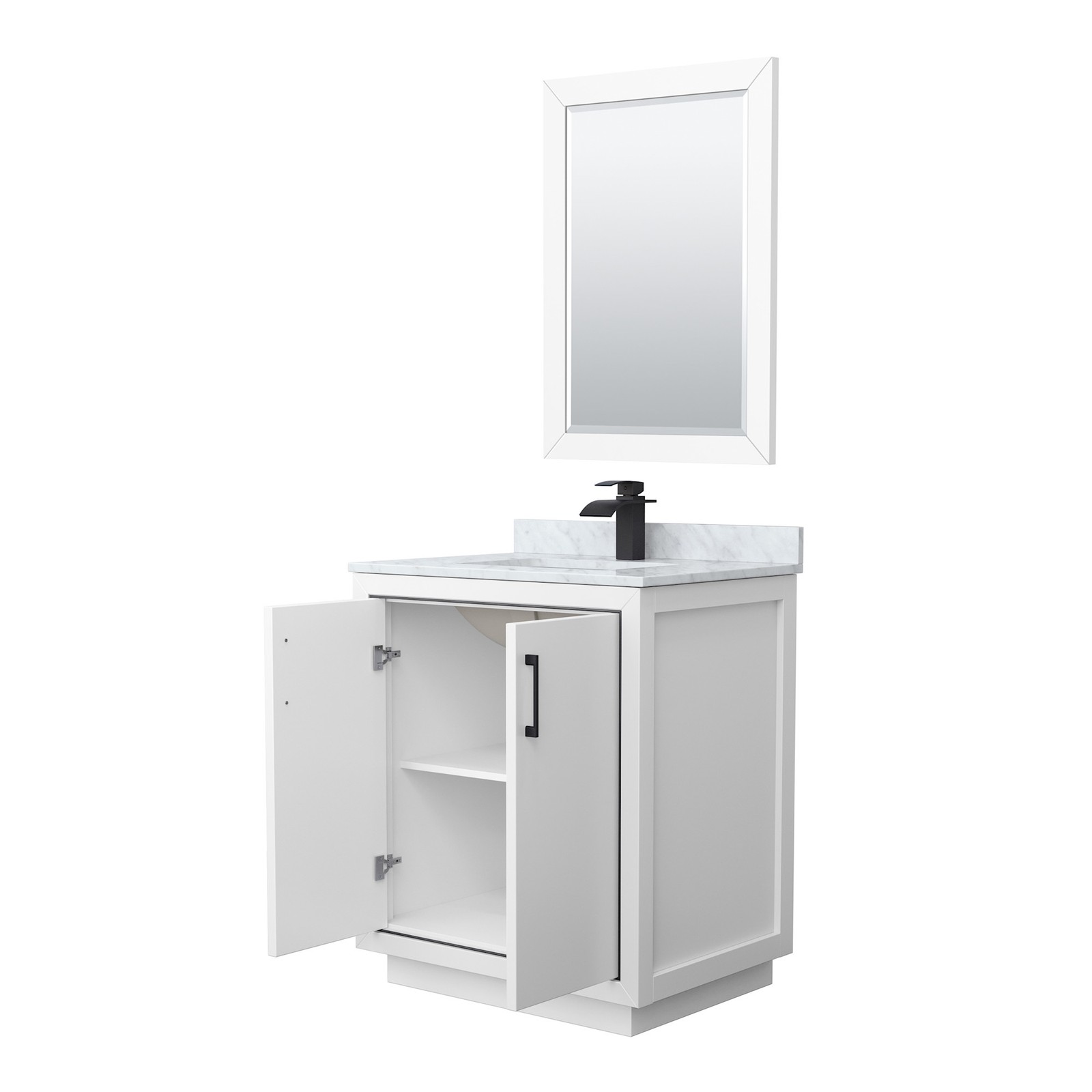 Wyndham Collection WCF1111-30S-NAT-M24 Icon 30″ – Light Green / Brushed Nickel