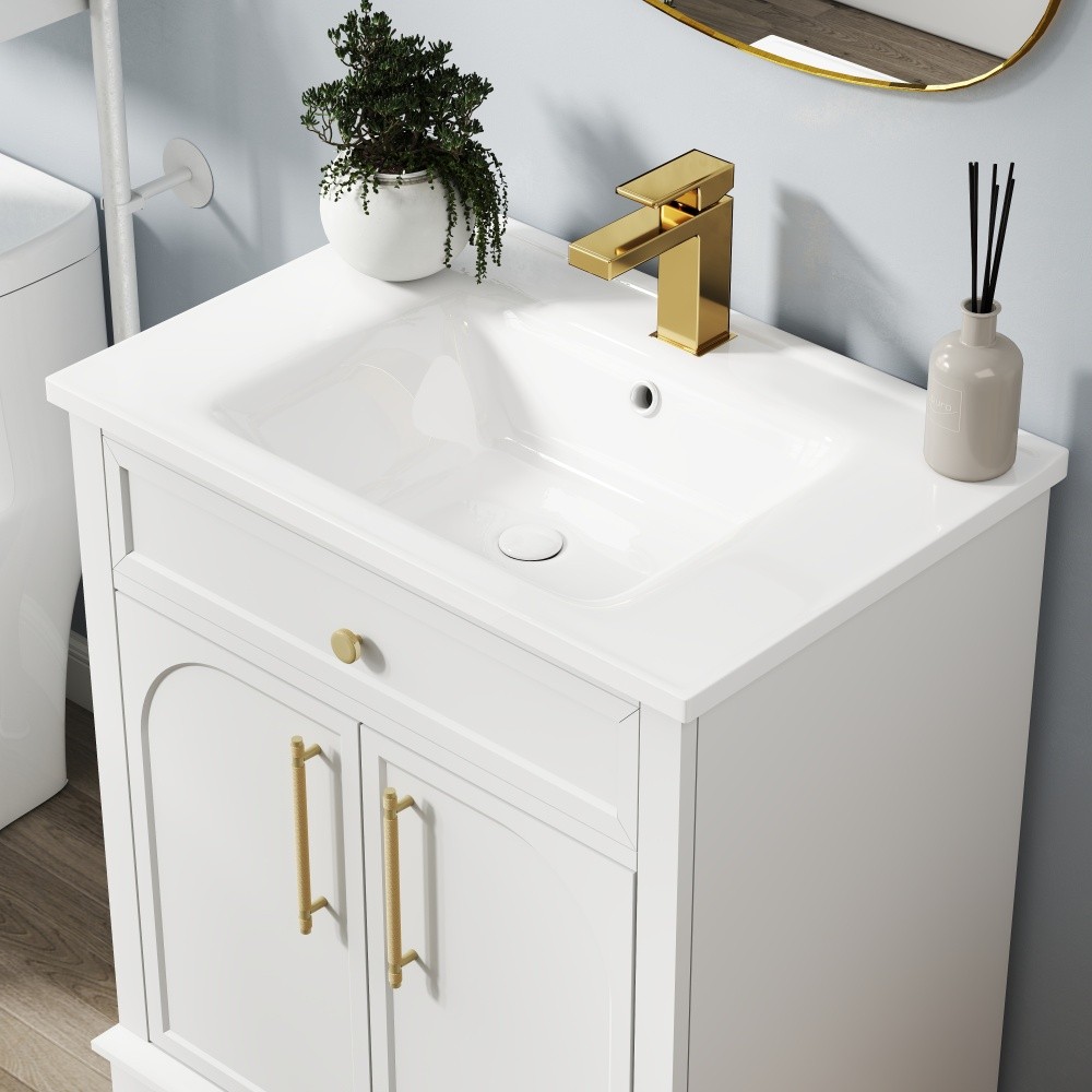 27.8″ White Ceramic Basin, Only Ceramic Sink, Without Cabinet