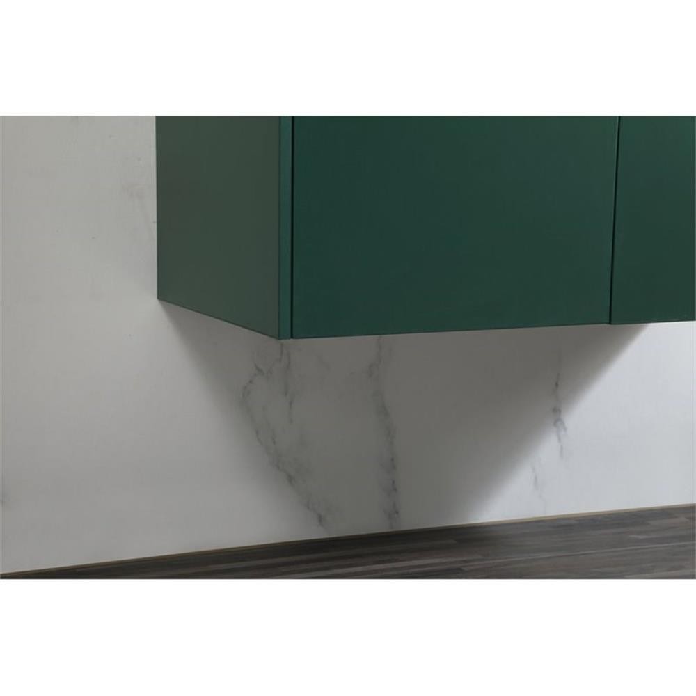 Elegant Decor Penn 36″ Aluminum Alloy MDF Single Bathroom Vanity in Green